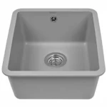Мойка для кухни подстольного монтажа из искусственного камня WISENT MWC370-29 Грэй (БЕЛАРУСЬ) 415*450*220 с сифоном