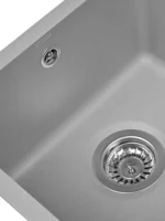 Мойка для кухни подстольного монтажа из искусственного камня WISENT MWC370-29 Грэй (БЕЛАРУСЬ) 415*450*220 с сифоном