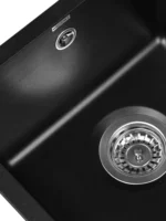 Мойка для кухни подстольного монтажа из искусственного камня WISENT MWC370-25 Оникс (БЕЛАРУСЬ) 415*450*220 с сифоном