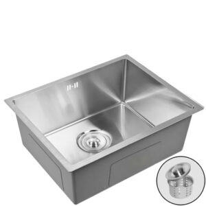 Мойка для кухни нержавеющая WISENT WS35040-Z/W02-114